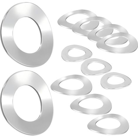 BEBUSINGOTO 20 Pièces Rondelles Ondulées, Rondelles Ressorts en Acier Inoxydable, Rondelles Metal M10, Rondelles pour Boulon à Vis (1/5)