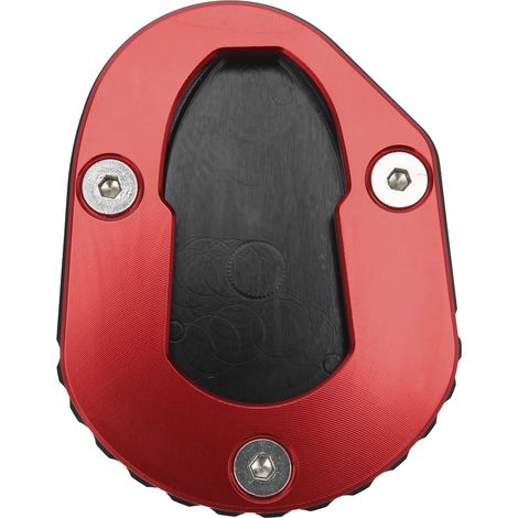 Support moto élargisseur de béquille latérale antidérapant pour YAMAHA MT125 YZFR125 14-18 (Rouge) (1/5)