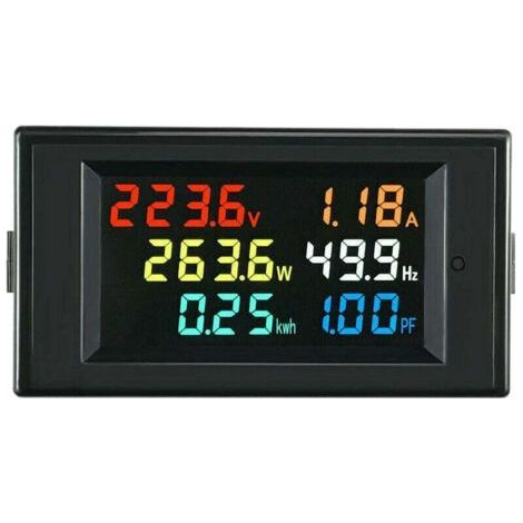 D69-2058 AC affichage numérique tension courant puissance fréquence facteur compteur d'électricité multifonction instrument moniteur (1/5)