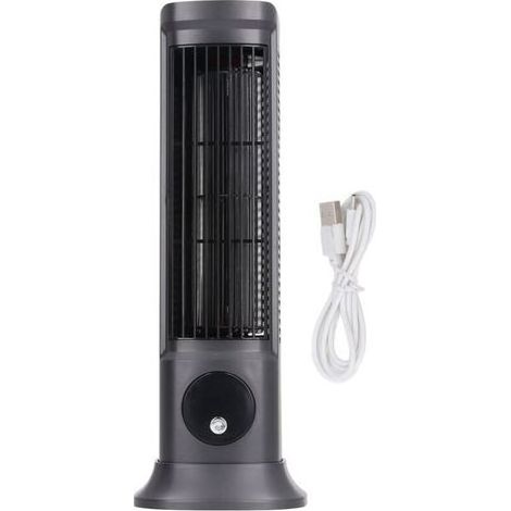 Ventilateur de bureau tour professionnel efficace silencieux à trois vitesses réglable sans feuilles, adapté au bureau à domicile de la chambre à coucher Crezuo (1/5)