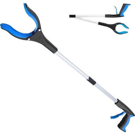 Pince de préhension et outil d'accès extra long, pliable et robuste, pour ramasser les objets, idéal pour les personnes âgées, les poubelles et la convalescence post-opératoire, 81 cm (32 pouces) - Bl (1/5)