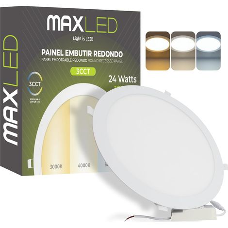 Spot Encastrable LED 12W 230V, Ø 170mm, 960lm Spots Plafonnier Non Dimmable 3000K-6000K Spots Plats Encastrables pour Plafond Dimensions Du Trou Φ155mm Aluminium