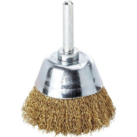 Lessmann Topfbürste Ø 50 mm Schaft 6 mm Drahtstärke 0,2 mm - 435542 (1/3)