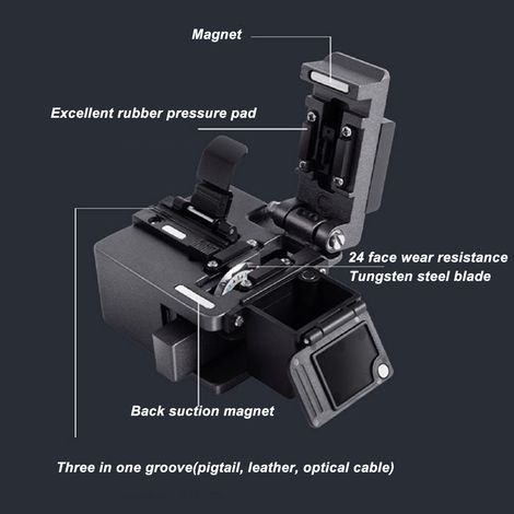 Le kit de détection des défauts de fibre optique comprend un wattmètre optique DXP-20B et une cliveuse de fibre optique M9. (1/5)
