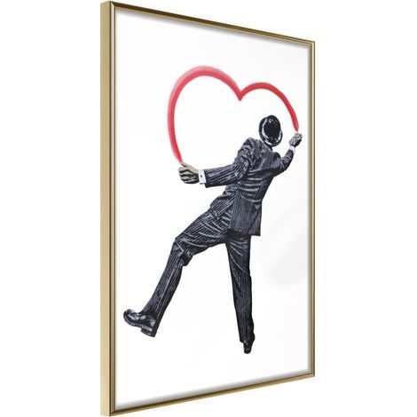 Affiche Murale Encadrée "Vandal Heart" 30 x 42 cm Or
