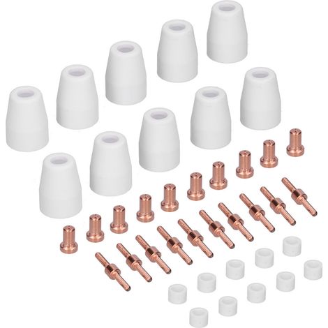 Kit de 40 accessoires pour machine de shuntage : électrodes, buses, buses en céramique, etc. (PT-31). (1/5)