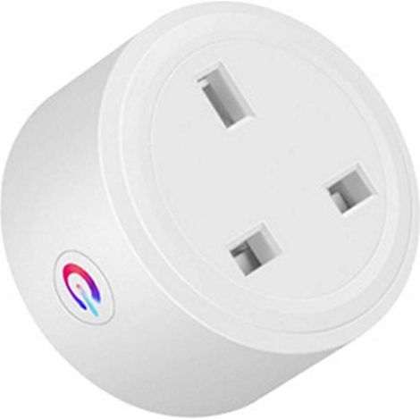 Prise connectée Zigbee 16 A avec moniteur de consommation domestique, commande vocale Alexa, minuterie et prise britannique KNS. (1/5)