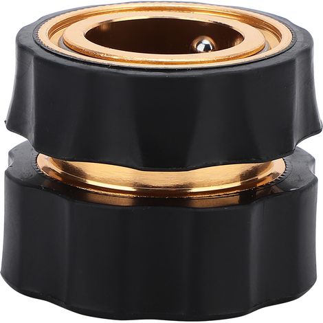 Raccord femelle fileté en laiton 3/4" pour tuyau d'arrosage avec joint. (1/5)