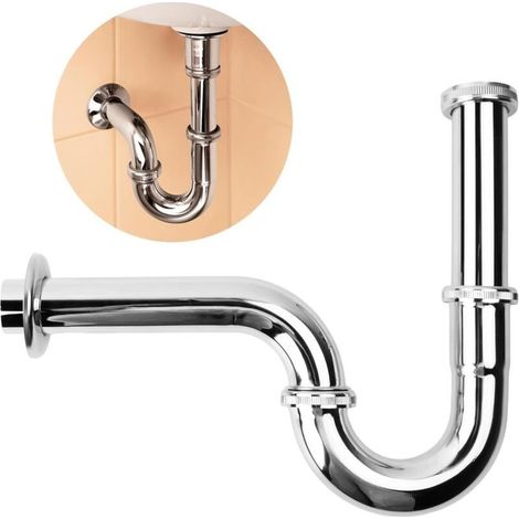 Universal Sink Trap, Height Adjustable Siphon, for Sink Drain Faucet Overflow Stopper, Basin Odor Proof Water Trap