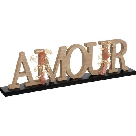 Mot Déco à Poser "Amour" 50cm Naturel (1/3)