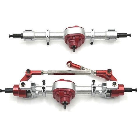 Vorder- und Hinterachsen für MNMODEL 1/12 MN82 LC79 MN78 ferngesteuerte Autos, rot (1/5)