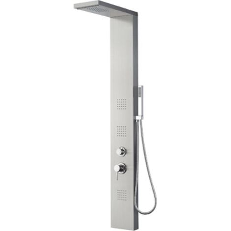 PARETE ATTREZZATA MULTIFUNZIONE MOD. RODI Acciaio inox luc. Senza Led