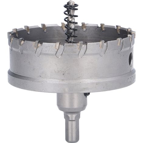 Foret cloche en carbure TCT de 90 mm / 3,54 pouces, outil de perçage et de coupe pour métal et bois