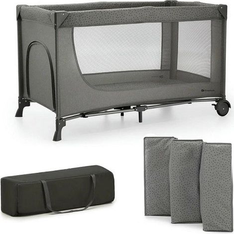 Lettino da viaggio funzionale Kinderkraft Joy 2, grigio scuro (1/5)