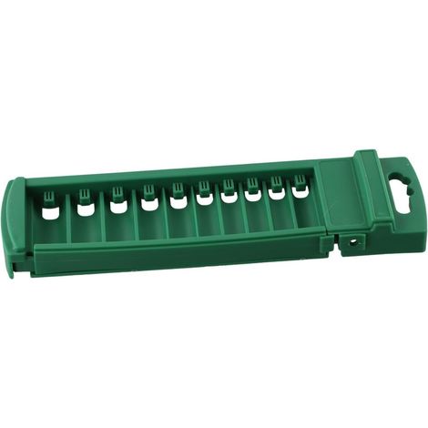 Caja de almacenamiento para llaves de vaso de 1/4", 1/2" y 3/8", fabricada en plástico ABS resistente para una mayor durabilidad (12,7 mm de largo).