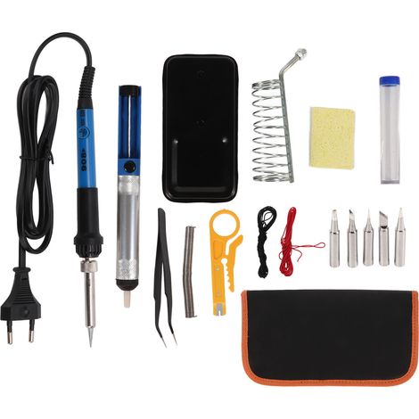 Soldering Iron Kit Fast Heating Up Adjustable Temperature DIY Soldering Tool Kit for Repairing Welding 60W EU Plug 220V (1/5)