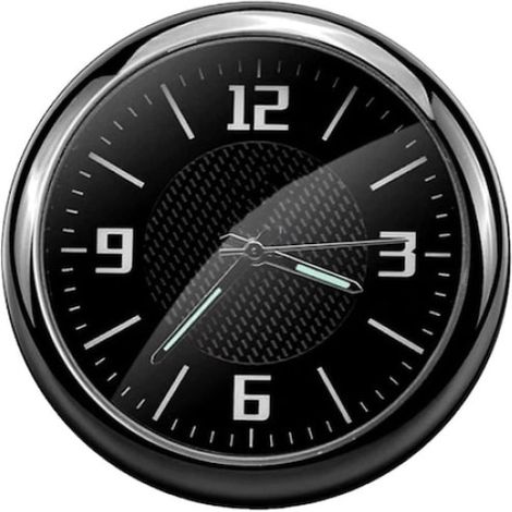 Horloge Analogique Quartz - Montage Ventilation Auto - Affichage Luminiscent - Installation Clip/Adhésif/Posable - 1 Pièce (1/5)