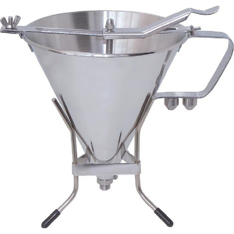 Entonnoir inox à piston automatique 1,5L - DE BUYER