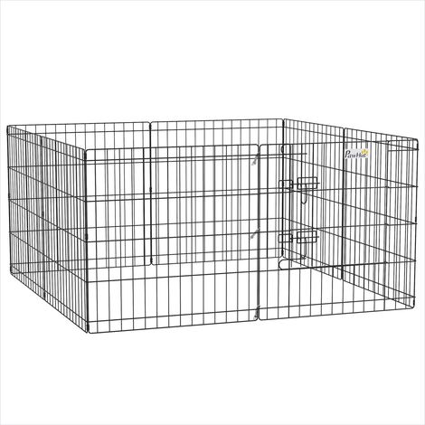 Barrière pour chien Enclos modulable pour chien 8 panneaux (1/5)