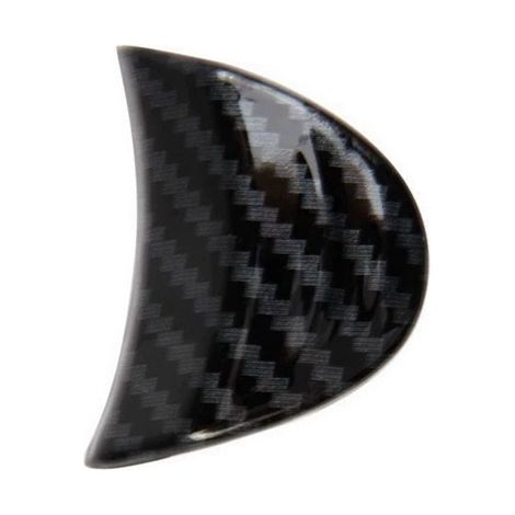 1 color: Carbon fiber texture Material: ABS Car armrest box button sticker/decorative part. (1/5)