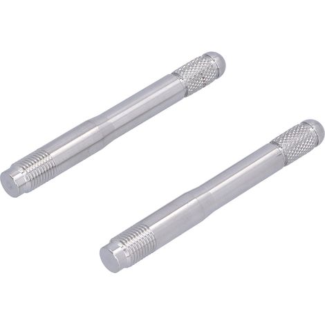 2 broches d'alignement de goujons de roue, guide de montage de roue M14 x 1,5 filetage, outil en acier inoxydable, kit de centrage de fixation (1/5)