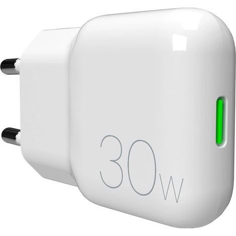 USB-C GaN 30W Wandladegerät – Weiß (1/5)