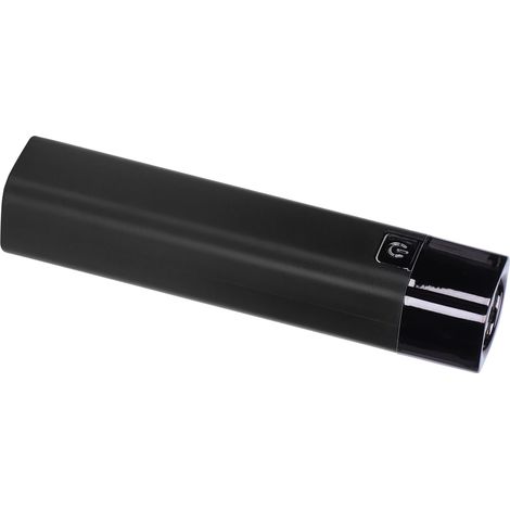 Petite lampe torche à forte luminosité, entrée et sortie USB, fonction de recharge de téléphone portable, lampe LED multifonction (noire) (1/5)