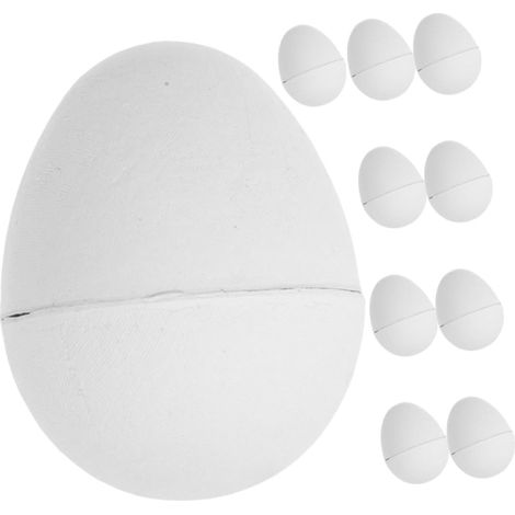 10pièces Oeufs de Pâques Papier Vierges Factices Œufs Papier Soi-même pour Décoration Œufs de Pâques (1/5)
