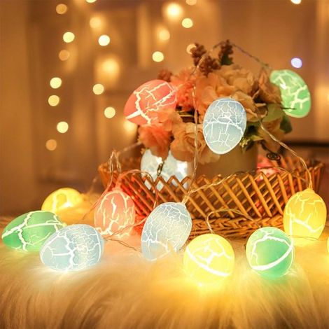 Osterlichterkette USB 1,5 m 10 LEDs Ostereier Lichterkette Dekoration Für drinnen und draußen (1/5)
