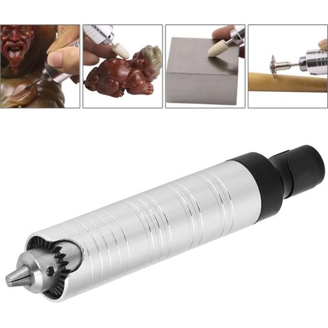Mandrin de pièce à main inox pour arbre flexible de meuleuse à poignée 0.3-4mm (1/5)