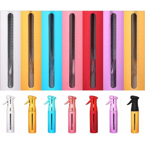 Salon Water Spray Bottle, Water Vaporizer, Cylinder Shape, PET and Aluminum, UV Plating Finish, Refillable, Reusable, Gold, for Gardening, Multiple Styles (1/5)