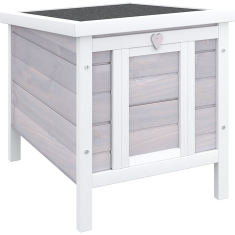 Gabbia per Conigli 42x51x43 cm in Legno di abete Grigio (1/5)