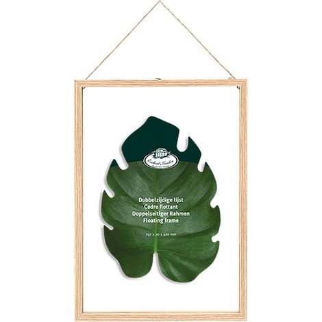 Esschert Design – Cadre photo bois et verre 42x29,8cm – Présentation moderne pour œuvres – Protection entre plaques de verre – Profondeur 2,3cm (1/4)