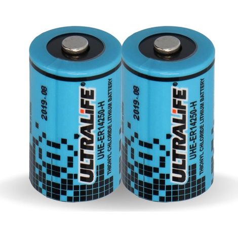 2x Ultralife Lithium 3,6V Batterie LS 14250 - 1/2 AA - UHE-ER14250 Li-SOCl2 (1/5)