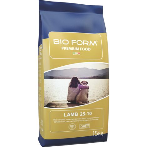 Bio Form CROCCHETTE PER CANI ADULTI DOG ADULT LAMB  Proteine/Grassi 25-10% - sacco kg. 15