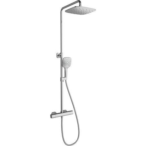 Ravak 10° Free - Kit de ducha TD F 091.00/150 con termostato, 25 cm, cromo X070141 (1/5)