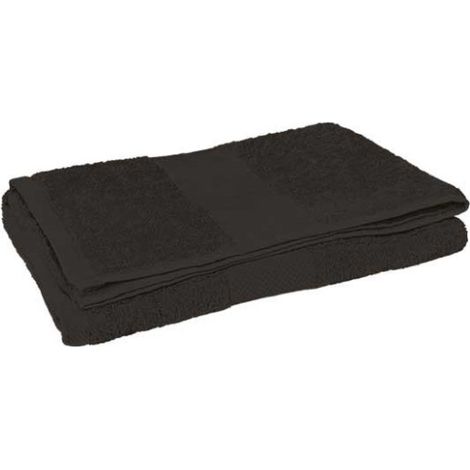 Toalla de baño VALENTO Sponge Negro 90 x 150 cm
