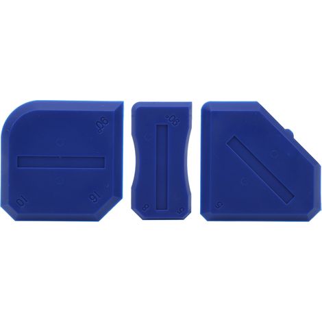 Ensemble de 6 outils pour l'étanchéité des joints : grattoir à colle pour verre, dissolvant de colle pour carrelage, applicateur de colle et bande d'étanchéité. (1/5)