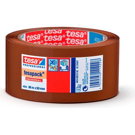 Ruban D'emballage Polyoléfine Marron 66m X 50mm 4024 Tesa (1/3)