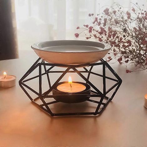 Bougeoir décoratif pour bougie chauffe-plat, diffuseur d'arômes, cadeau pour une amie (1/4)