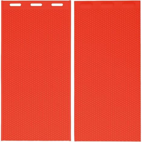 Trywise 2 pièces 5.4mm Silicone cire d'abeille moule cire d'abeille fond de teint presse moule apiculture fournitures 44x28cm rouge (1/4)