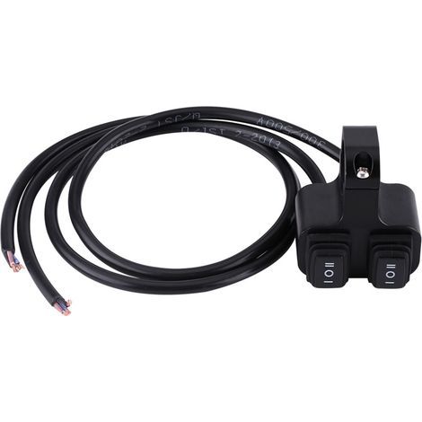 Support Moto Guidon Aluminium CNC Commutateur Double Interrupteur 3 Positions pour Feux de Route et Spot (1/5)