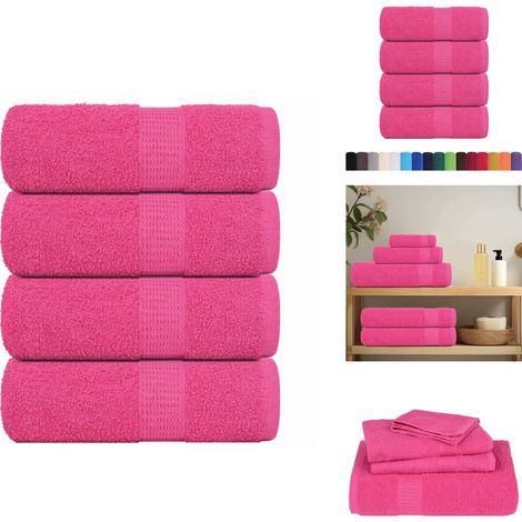Seiftücher 4 Stk. Rosa 30x30 cm 360 g/m² 100% Baumwolle - Seiftuch - Seiftücher - Tuch - Tücher (1/5)