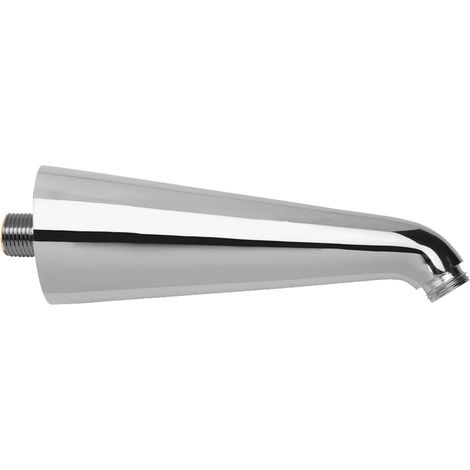 tecuro Brausearm 170 mm für Regenbrausen, schwere Ausführung, Messing verchromt (1/4)