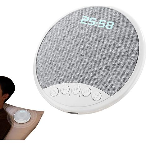 Kissenlautsprecher-Schlafkopfhörer, 3,62-Zoll-kabelloses Audiogerät mit weißem Rauschen für Männer, Frauen und Kinder, tragbar für Reisen und Sport. (1/5)