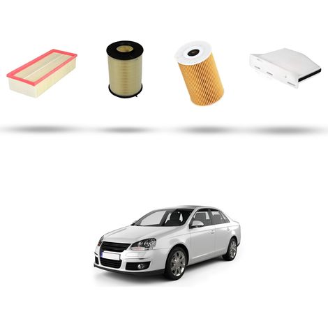 Kit tagliando 4 filtri compatibile con Vw JETTA III (1k2) 1.6 TDI 77kw Dal 2009 al 2010 (1/5)