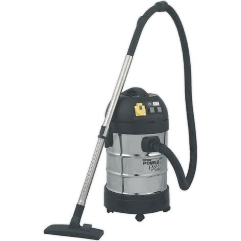 Sealey Industrial Vacuum Cleaner Stainless Steel Drum Auto Start 30L 1400W/230V PC300SDAUTO (1/4)