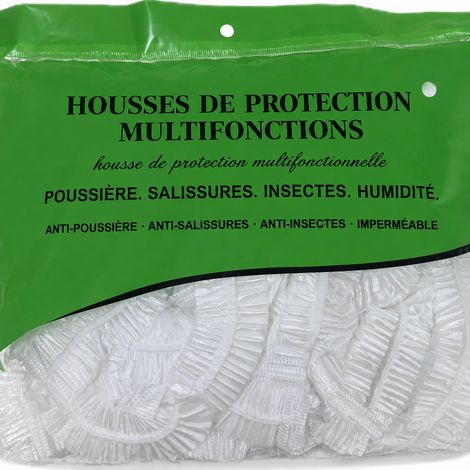 Lot de 10 housses de protection anti-poussière jetables transparentes 90 x 120 cm 10 10 g – Livraison gratuite