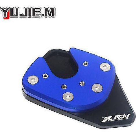 Für Honda X Adv Xadv 750 2021 2022 2017 2018 2019 Motorrad CNC-gefräste Aluminium-Seitenständer-Verlängerungsplatte – 17-18 Blau