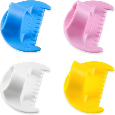 Kit di misurazione per cucito composto da 4 pezzi, guida per punti da 3/4 mm, strumenti per cucito fai da te, kit di misurazione per aghi, righello per quilting, set di strumenti leggero. (1/5)